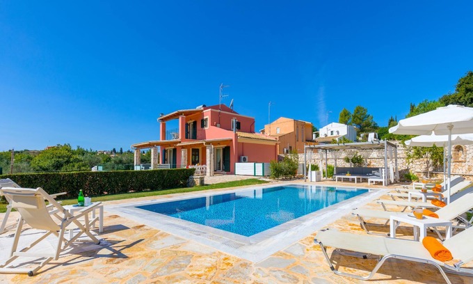 Limni Villa | Villa Senses: A modern charming villa, private pool, stunning views, really spacious for 8 people